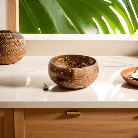 800-950 ml Hand carved Coconut bowl